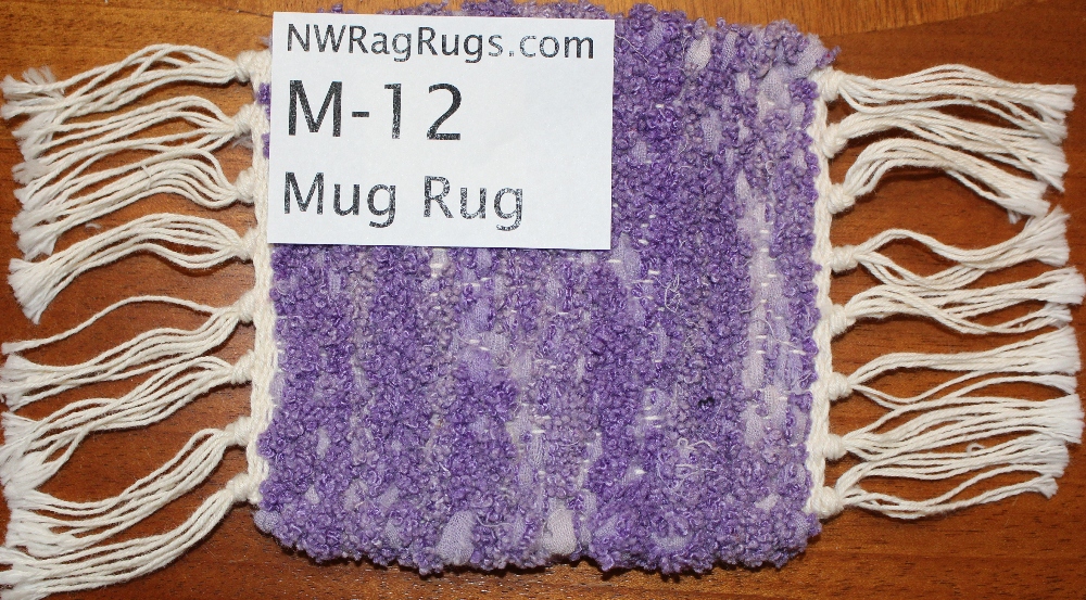 Misc #M-12 Mug Rug. Main colors: Lt Purple