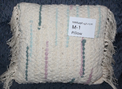 Misc #M-1. Pillow. Main colors: Cream & Multi