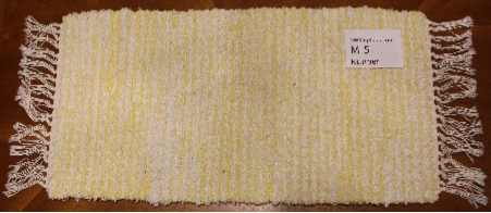 Misc #M-5. Table Runner. Main colors: Yellow & White