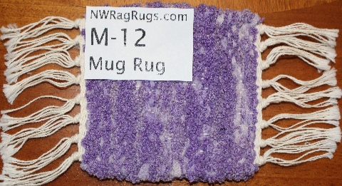 Misc #M-12. Mug Rug - Single. Main colors: Lt Purple