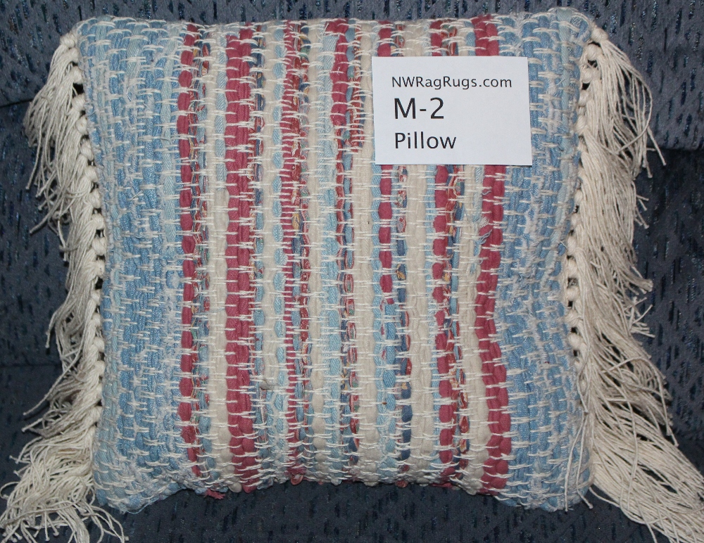Misc #M-2 Pillow. Main colors: Red, White & Blue
