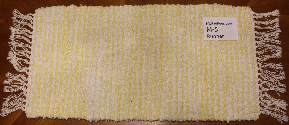 Misc #M-5 Table Runner. Main colors: Yellow & White