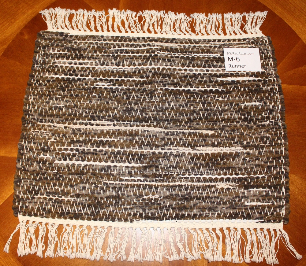 Misc #M-6 Table Runner. Main colors: Brown